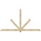 Ekena Millwork Kennewick Rough Sawn Timber Gable Bracket, Douglas Fir, 96"W x 52"H x 4"D x 4"F, 13/12 Pitch GBW096X52X0404KEN00RDF - alternate 1